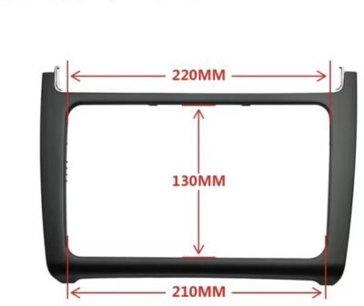 Frame sierlijst voor radio 2 din voor polo Polo 6c 2014-2018 kleur zwart