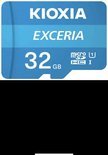 Micro SD Memory Card with Adaptor Kioxia Exceria UHS-I Class 10 Blue 32 gb - Afbeelding 2